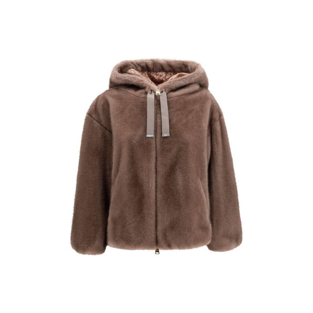 Herno Brown Polyester Full-Length Women's Jacket